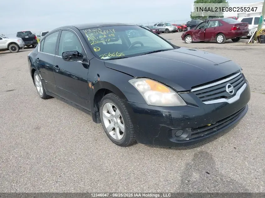 2008 Nissan Altima 2.5/2.5S VIN: 1N4AL21E08C255247 Lot: 12346047