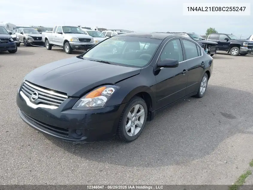 2008 Nissan Altima 2.5/2.5S VIN: 1N4AL21E08C255247 Lot: 12346047