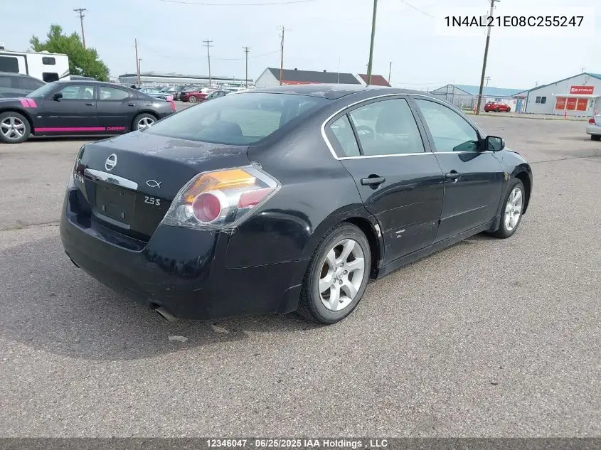 2008 Nissan Altima 2.5/2.5S VIN: 1N4AL21E08C255247 Lot: 12346047