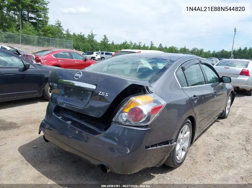 2008 Nissan Altima 2.5 S VIN: 1N4AL21E88N544820 Lot: 42561301