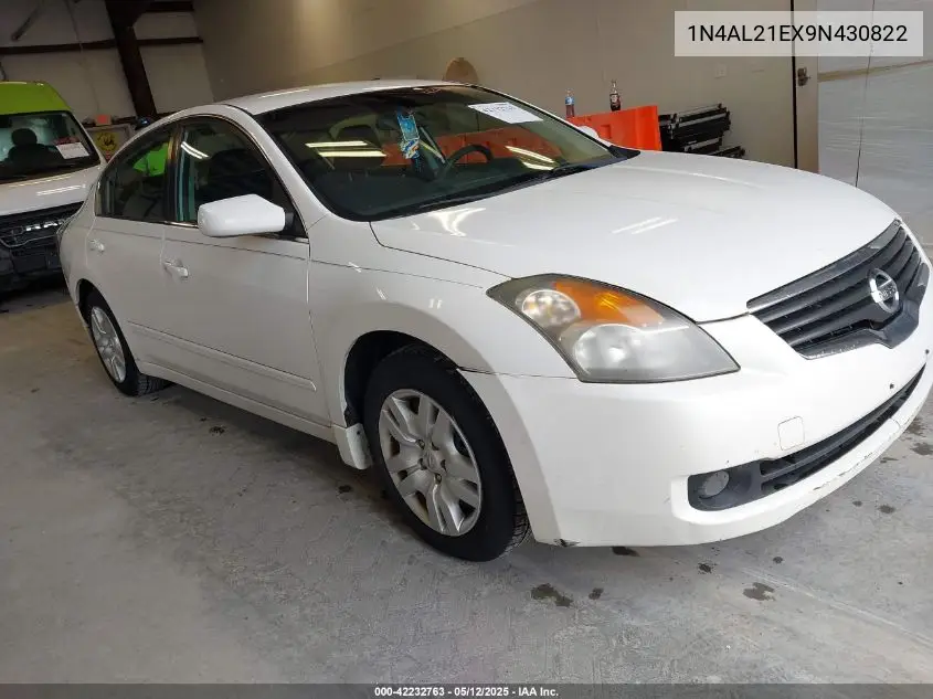 2009 Nissan Altima 2.5 S VIN: 1N4AL21EX9N430822 Lot: 42232763
