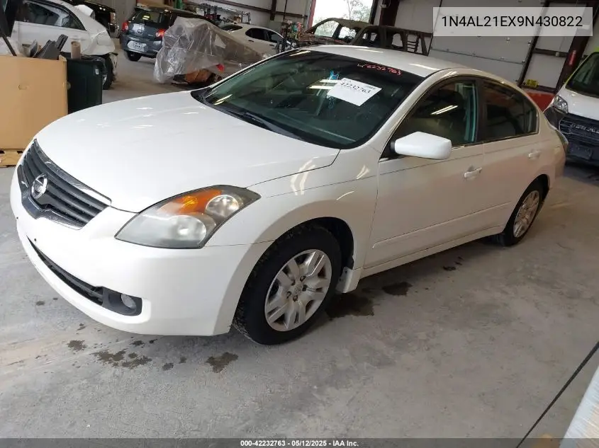 2009 Nissan Altima 2.5 S VIN: 1N4AL21EX9N430822 Lot: 42232763