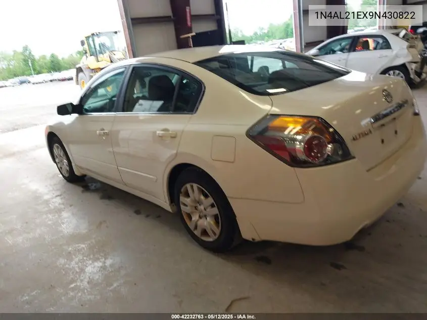 2009 Nissan Altima 2.5 S VIN: 1N4AL21EX9N430822 Lot: 42232763