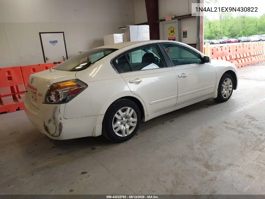 2009 Nissan Altima 2.5 S VIN: 1N4AL21EX9N430822 Lot: 42232763