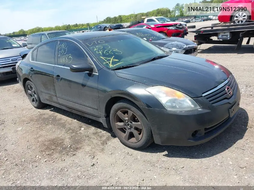 2009 Nissan Altima 2.5 S VIN: 1N4AL21E19N512390 Lot: 42252028