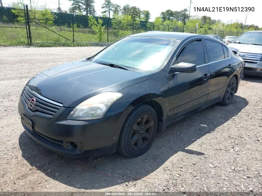 2009 Nissan Altima 2.5 S VIN: 1N4AL21E19N512390 Lot: 42252028