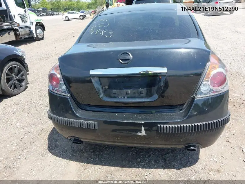 2009 Nissan Altima 2.5 S VIN: 1N4AL21E19N512390 Lot: 42252028