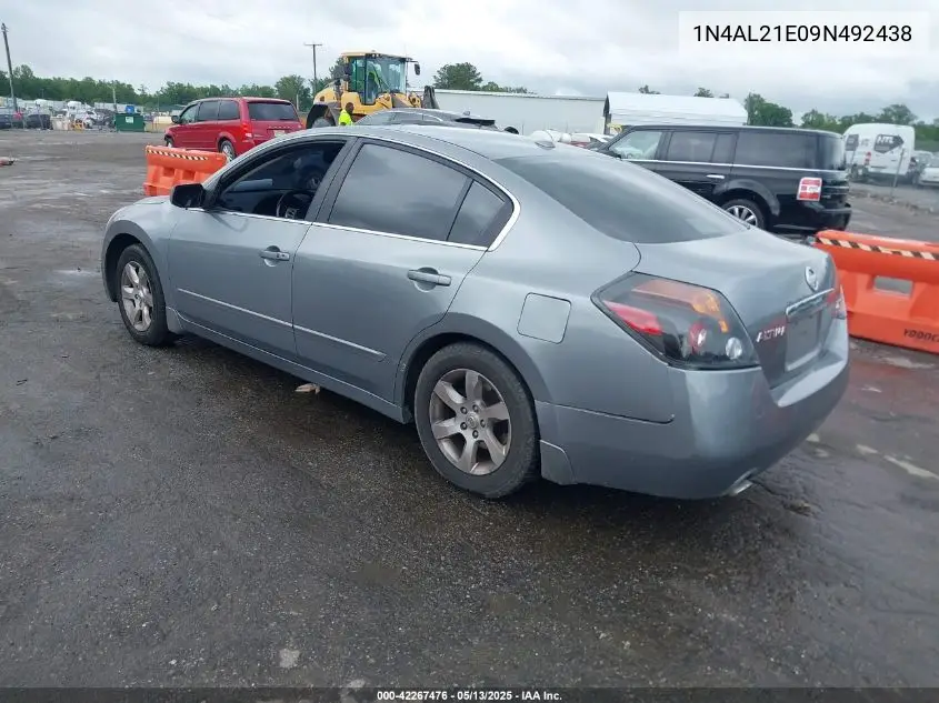 2009 Nissan Altima 2.5 S VIN: 1N4AL21E09N492438 Lot: 42267476