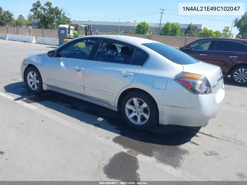 2009 Nissan Altima 2.5 S VIN: 1N4AL21E49C102047 Lot: 42544871