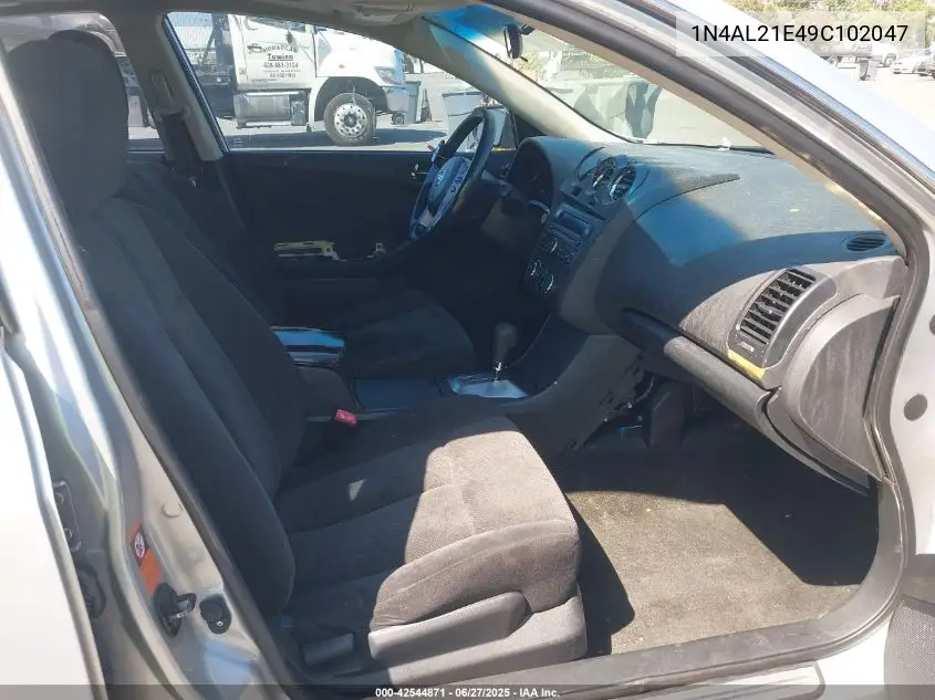 2009 Nissan Altima 2.5 S VIN: 1N4AL21E49C102047 Lot: 42544871