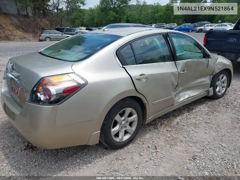 2009 Nissan Altima 2.5 S VIN: 1N4AL21EX9N521864 Lot: 42614402