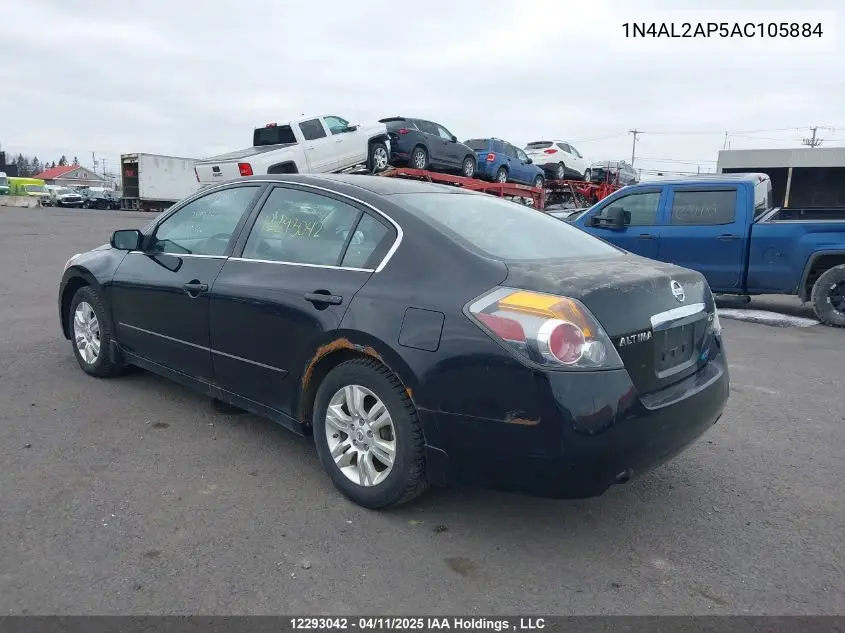 2010 Nissan Altima S VIN: 1N4AL2AP5AC105884 Lot: 12293042