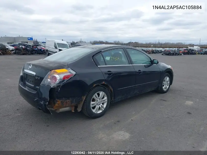 2010 Nissan Altima S VIN: 1N4AL2AP5AC105884 Lot: 12293042