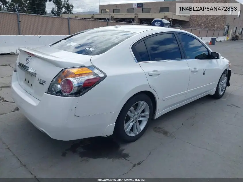 2010 Nissan Altima 3.5 Sr VIN: 1N4BL2AP8AN472853 Lot: 42255765