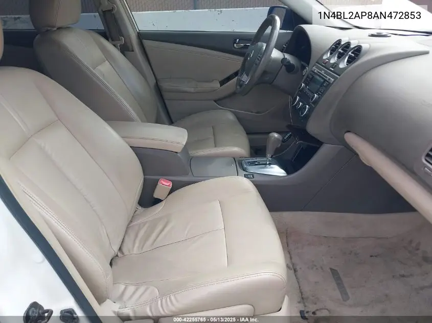 2010 Nissan Altima 3.5 Sr VIN: 1N4BL2AP8AN472853 Lot: 42255765
