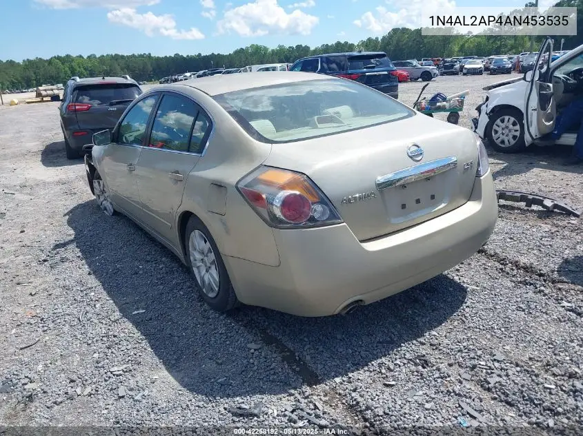 2010 Nissan Altima 2.5 S VIN: 1N4AL2AP4AN453535 Lot: 42258192