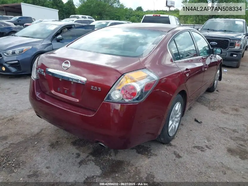 2010 Nissan Altima 2.5 S VIN: 1N4AL2AP7AN508334 Lot: 42594232