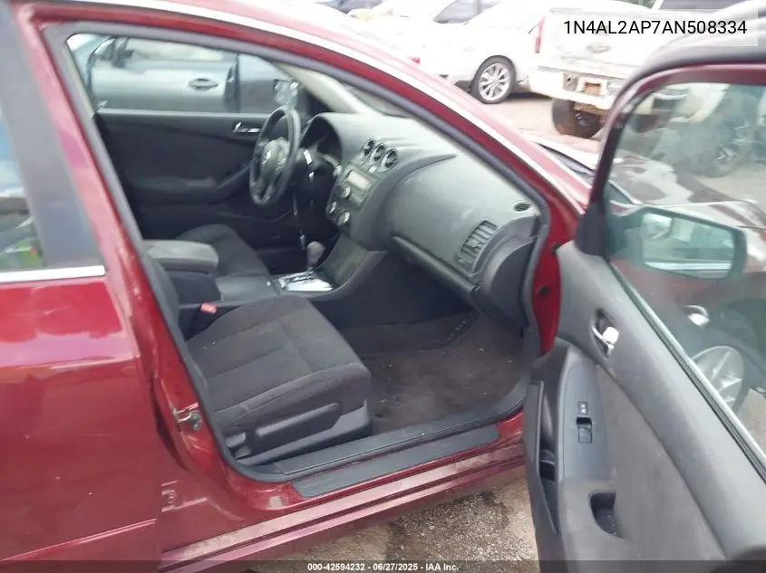 2010 Nissan Altima 2.5 S VIN: 1N4AL2AP7AN508334 Lot: 42594232