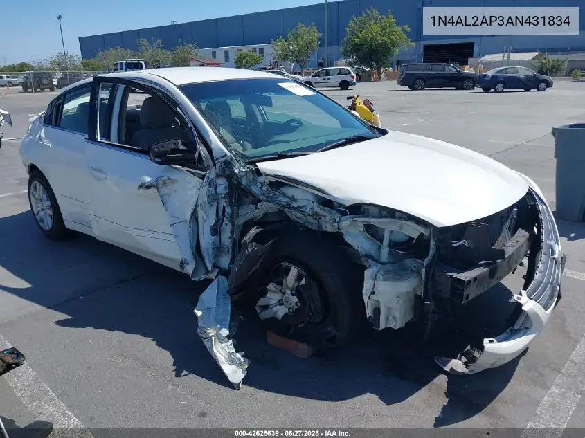 2010 Nissan Altima 2.5 VIN: 1N4AL2AP3AN431834 Lot: 42625639