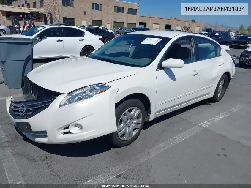 2010 Nissan Altima 2.5 VIN: 1N4AL2AP3AN431834 Lot: 42625639
