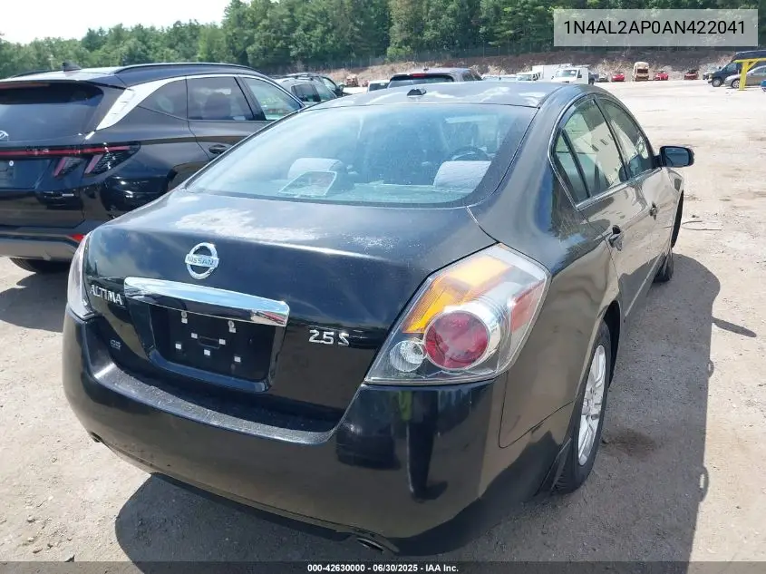 1n4al2ap0an422041 1N4AL2AP0AN422041 2010 Nissan Altima 2.5 S