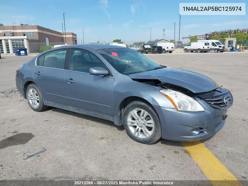 2011 Nissan Altima 2.5 S VIN: 1N4AL2AP5BC125974 Lot: 20213269
