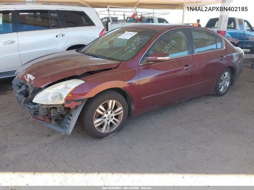 2011 Nissan Altima 2.5 S VIN: 1N4AL2APXBN402185 Lot: 42262853