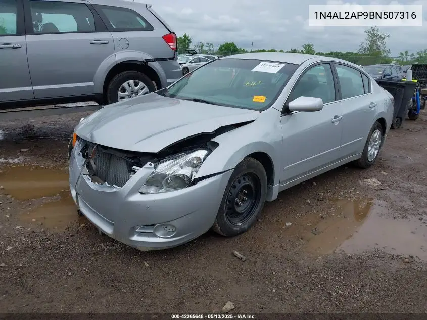 2011 Nissan Altima 2.5 S VIN: 1N4AL2AP9BN507316 Lot: 42265648