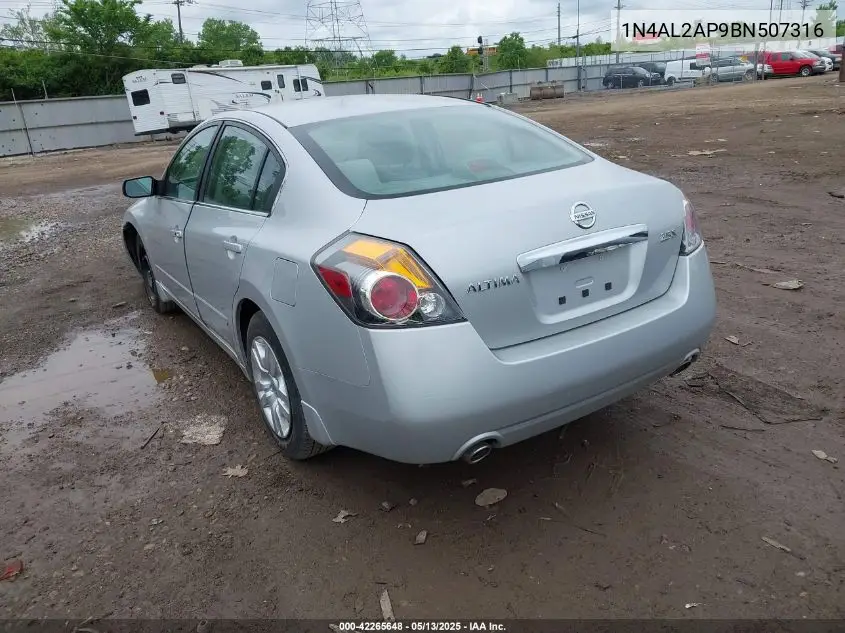 2011 Nissan Altima 2.5 S VIN: 1N4AL2AP9BN507316 Lot: 42265648