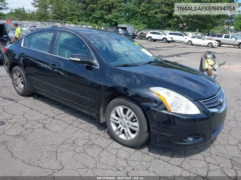 2011 Nissan Altima 2.5 S VIN: 1N4AL2APXBN494754 Lot: 42594058