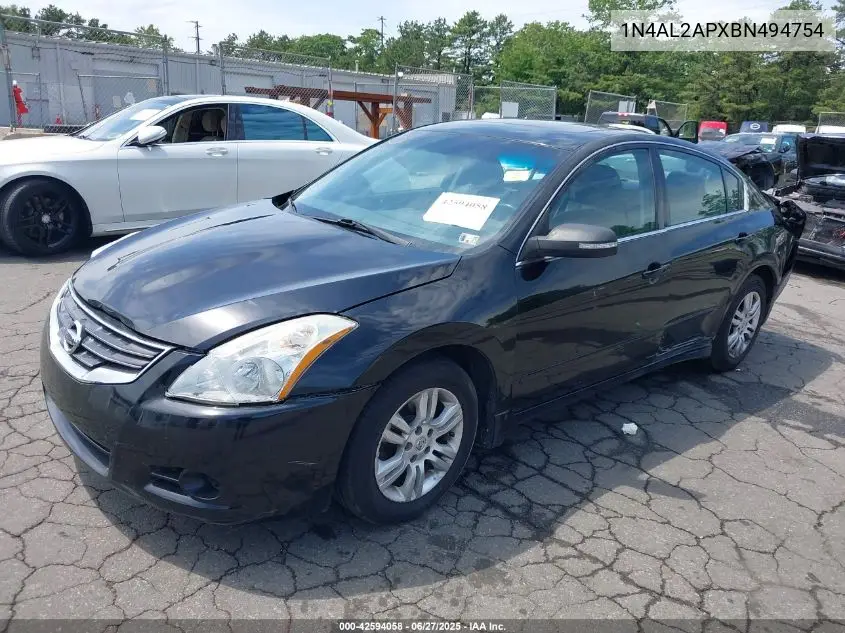 2011 Nissan Altima 2.5 S VIN: 1N4AL2APXBN494754 Lot: 42594058