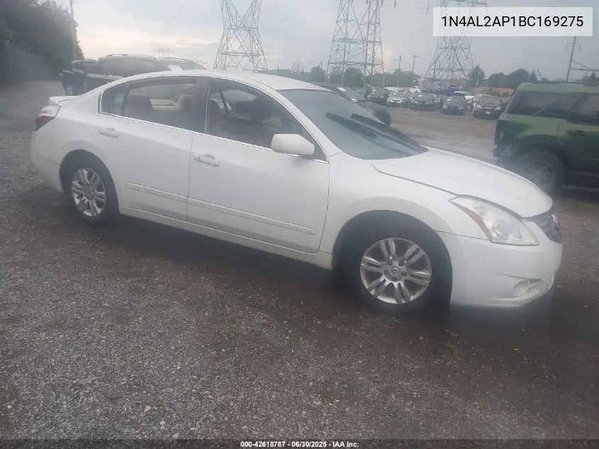 2011 Nissan Altima 2.5 S VIN: 1N4AL2AP1BC169275 Lot: 42618787
