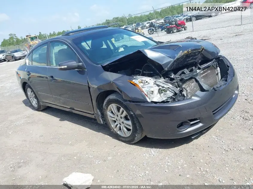 2011 Nissan Altima S VIN: 1N4AL2APXBN420427 Lot: 42634043