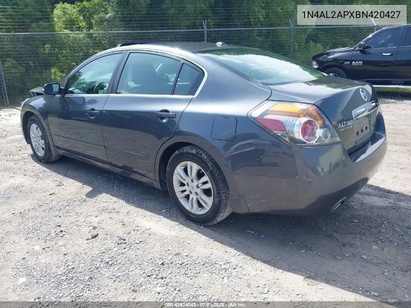 2011 Nissan Altima S VIN: 1N4AL2APXBN420427 Lot: 42634043