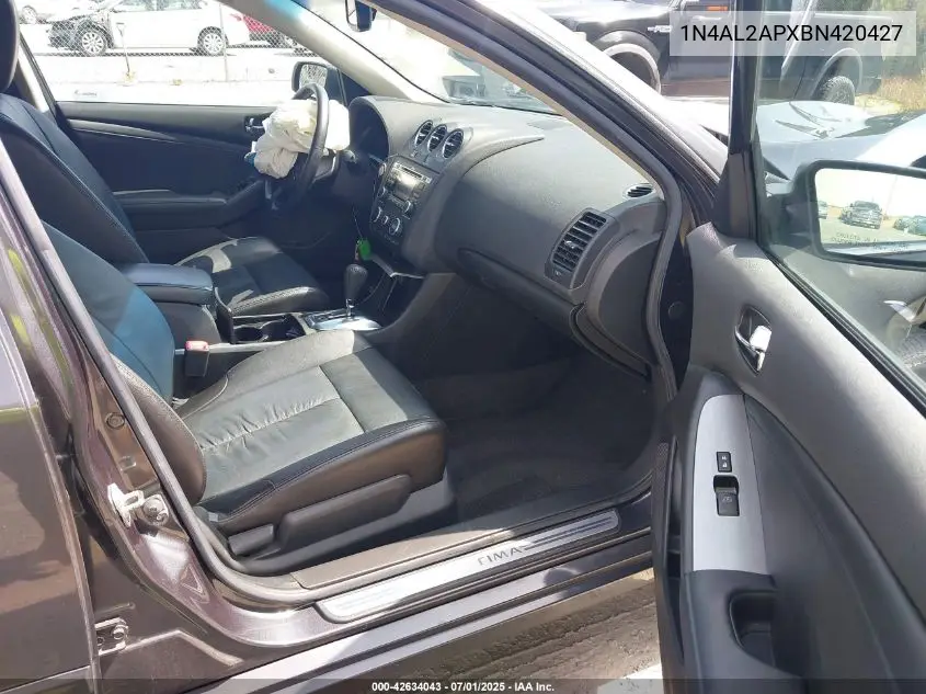 2011 Nissan Altima S VIN: 1N4AL2APXBN420427 Lot: 42634043