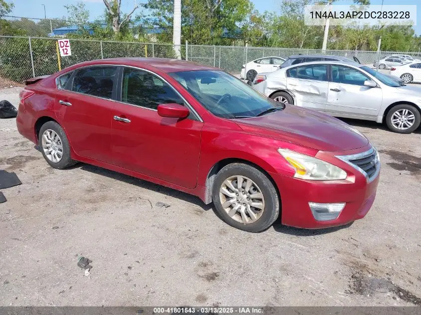 2013 Nissan Altima 2.5 S VIN: 1N4AL3AP2DC283228 Lot: 41801543