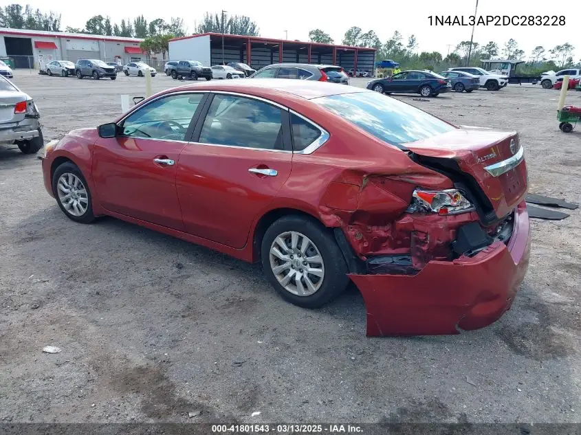 2013 Nissan Altima 2.5 S VIN: 1N4AL3AP2DC283228 Lot: 41801543