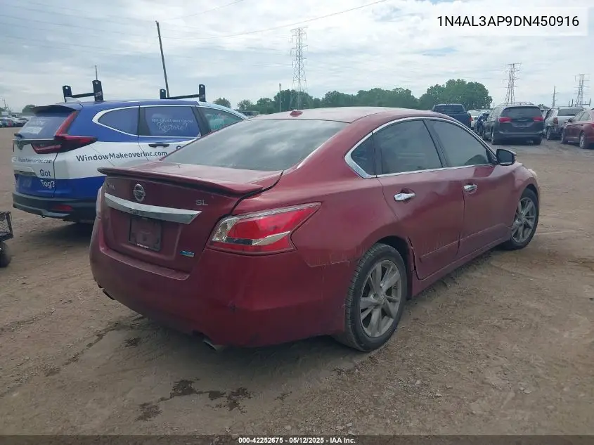 2013 Nissan Altima 2.5 Sl VIN: 1N4AL3AP9DN450916 Lot: 42252675