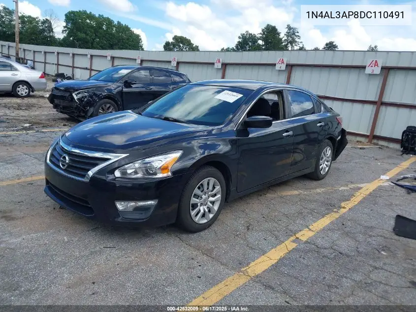 2013 Nissan Altima 2.5 S VIN: 1N4AL3AP8DC110491 Lot: 42532009