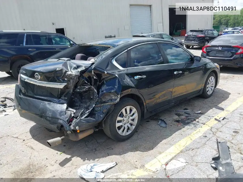 2013 Nissan Altima 2.5 S VIN: 1N4AL3AP8DC110491 Lot: 42532009