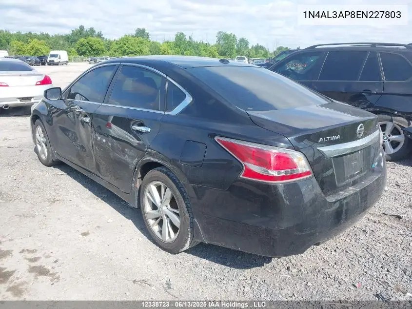 1N4AL3AP8EN227803 2014 Nissan Altima 2.5/2.5 S/2.5 Sl/2.5 Sv