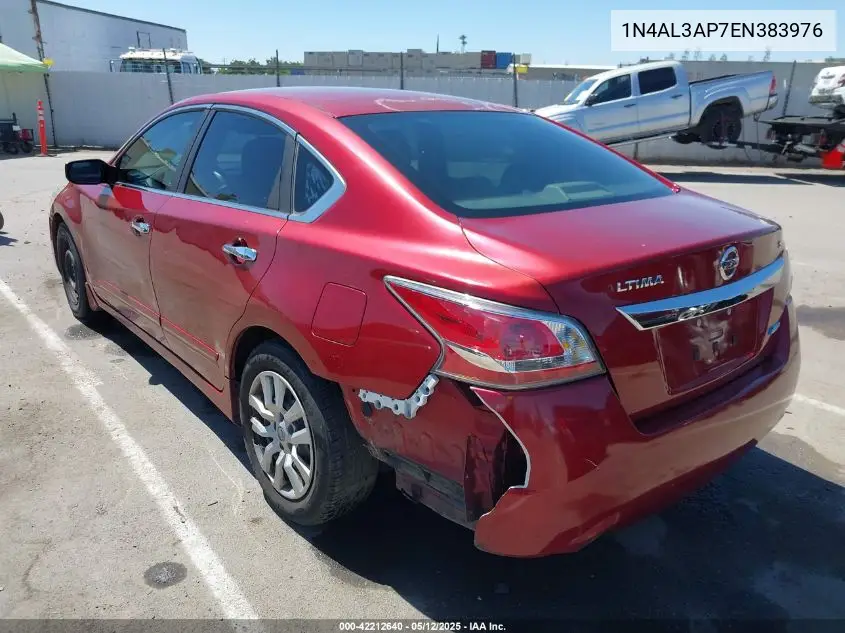 2014 Nissan Altima 2.5 S VIN: 1N4AL3AP7EN383976 Lot: 42212640