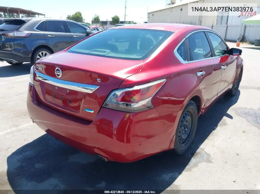 2014 Nissan Altima 2.5 S VIN: 1N4AL3AP7EN383976 Lot: 42212640