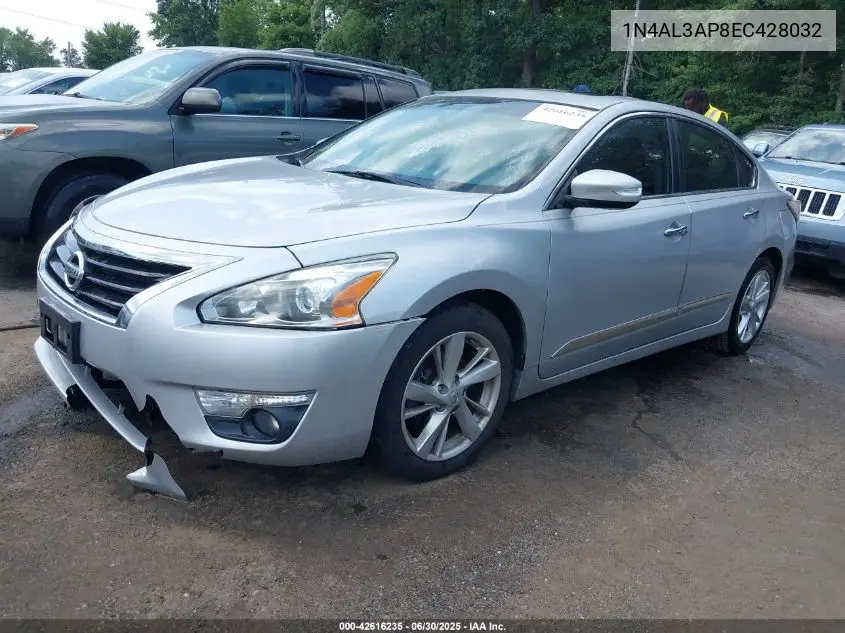 1n4al3ap8ec428032 1N4AL3AP8EC428032 2014 Nissan Altima 2.5 Sl