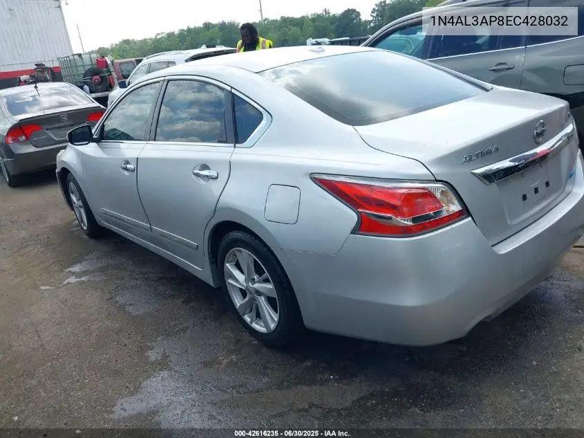 1n4al3ap8ec428032 1N4AL3AP8EC428032 2014 Nissan Altima 2.5 Sl