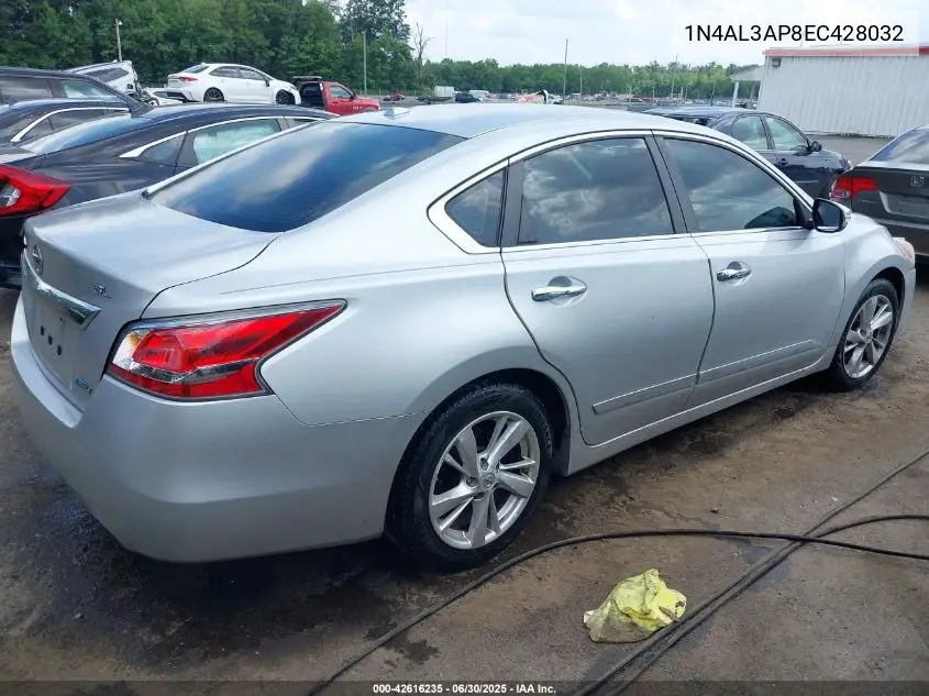 1n4al3ap8ec428032 1N4AL3AP8EC428032 2014 Nissan Altima 2.5 Sl