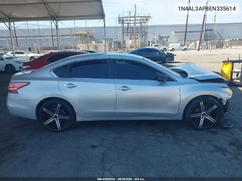 2014 Nissan Altima 2.5/S/Sv/Sl VIN: 1N4AL3AP8EN335614 Lot: 42620323