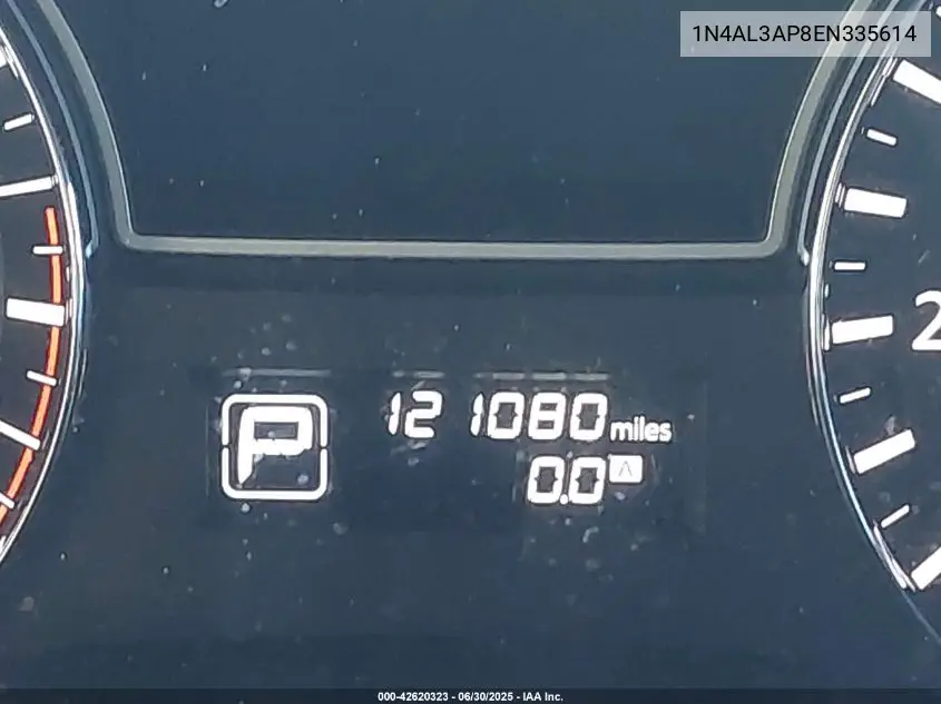 2014 Nissan Altima 2.5/S/Sv/Sl VIN: 1N4AL3AP8EN335614 Lot: 42620323