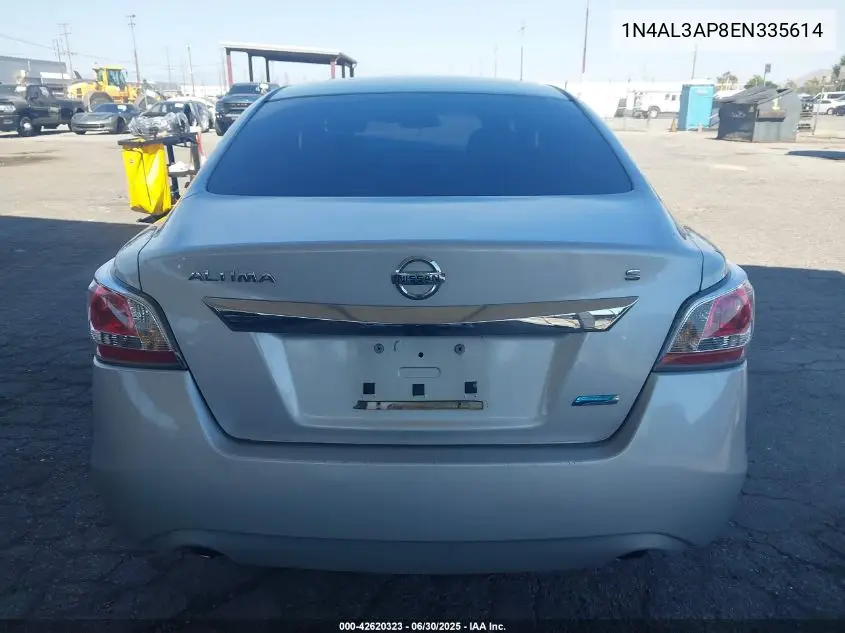 2014 Nissan Altima 2.5/S/Sv/Sl VIN: 1N4AL3AP8EN335614 Lot: 42620323