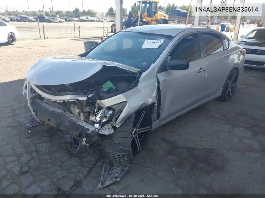 2014 Nissan Altima 2.5/S/Sv/Sl VIN: 1N4AL3AP8EN335614 Lot: 42620323